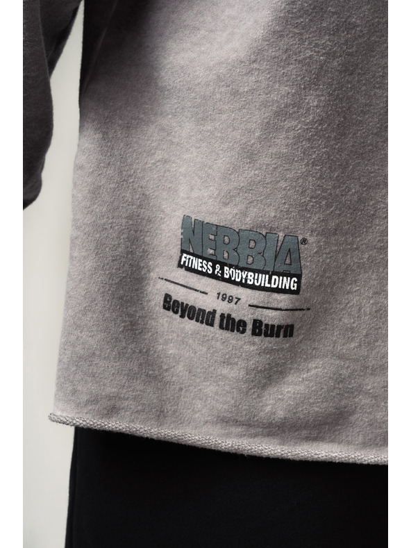 Nebbia Felpa con cappuccio oversize lavata via NO BS 371