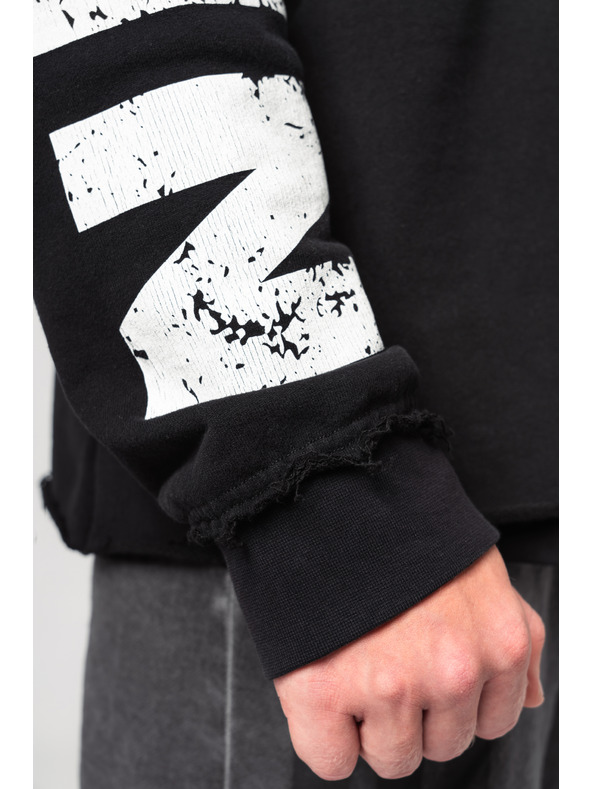 Nebbia Felpa con cappuccio oversize NO BS 363