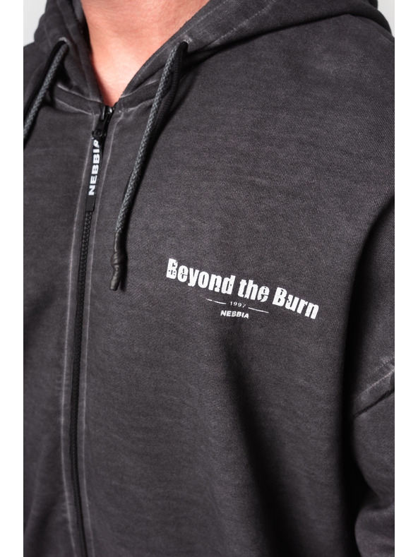 Nebbia Felpa con zip lavabile GYM BRO 362