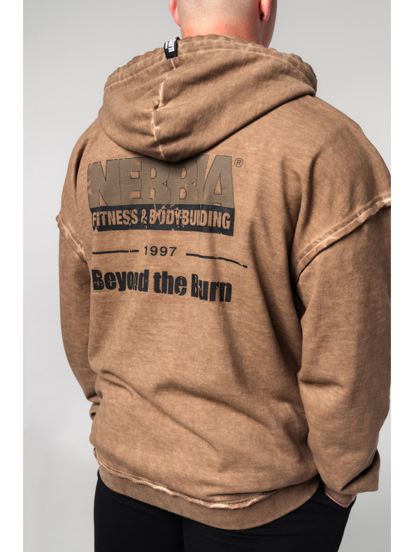 Nebbia Felpa con zip lavabile GYM BRO 362