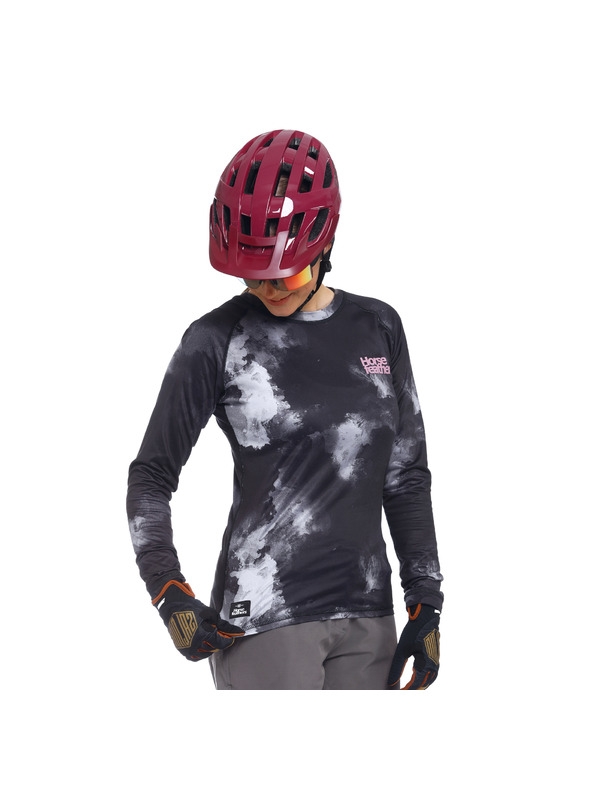 Horsefeathers Maglia da ciclismo Deco grigia da donna HORSEFEATHERS