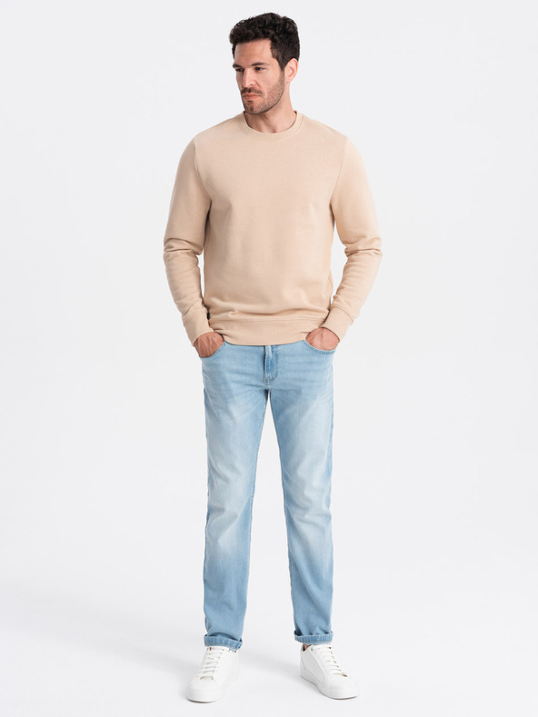 Ombre Clothing Felpa in cotone da uomo BASIC Ombre Clothing