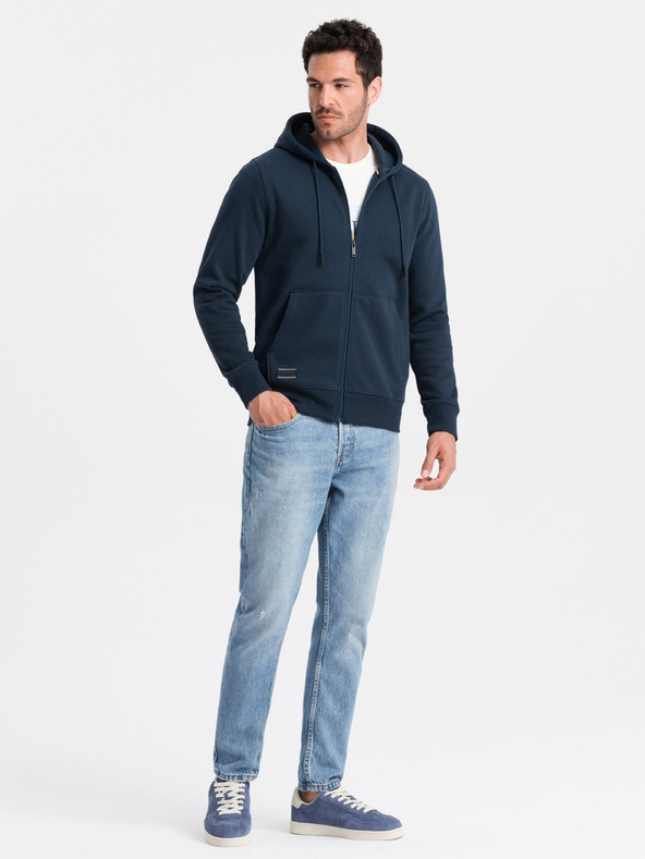 Ombre Clothing Felpa elastica in cotone da uomo BASIC Ombre Clothing
