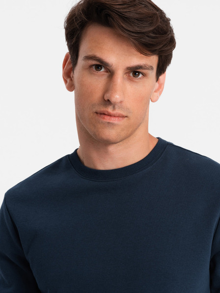 Ombre Clothing Felpa in cotone da uomo BASIC Ombre Clothing