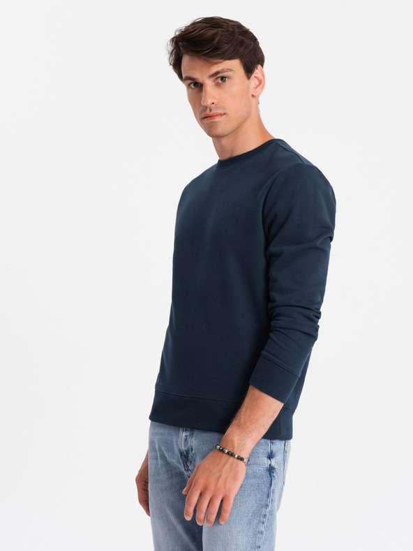 Ombre Clothing Felpa in cotone da uomo BASIC Ombre Clothing