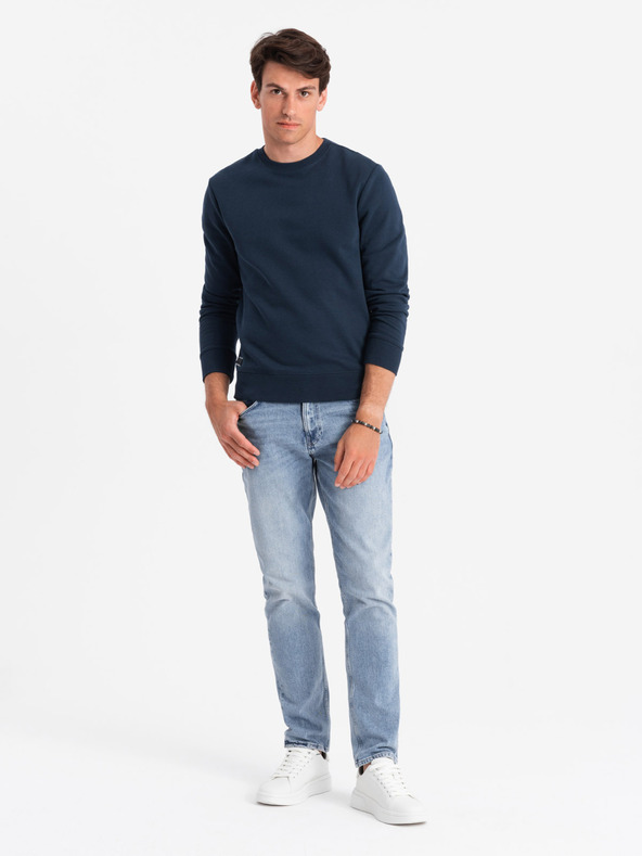 Ombre Clothing Felpa in cotone da uomo BASIC Ombre Clothing