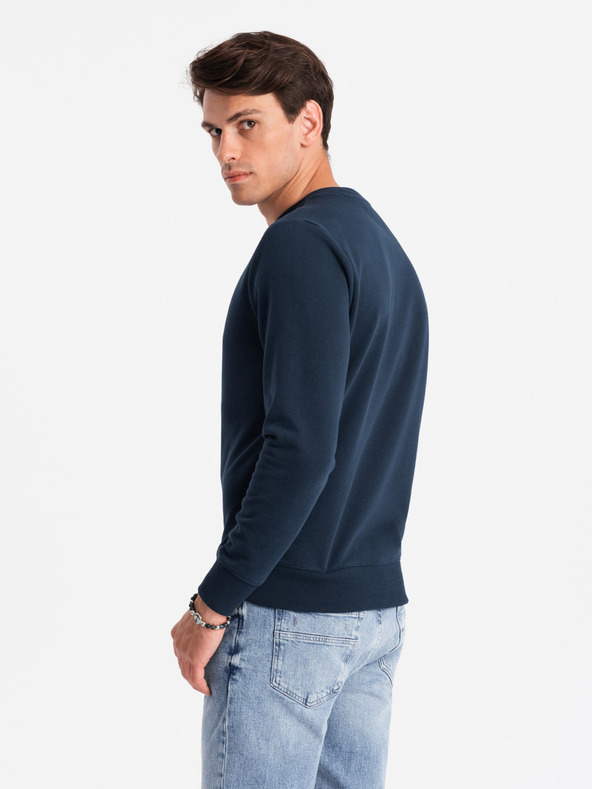 Ombre Clothing Felpa in cotone da uomo BASIC Ombre Clothing