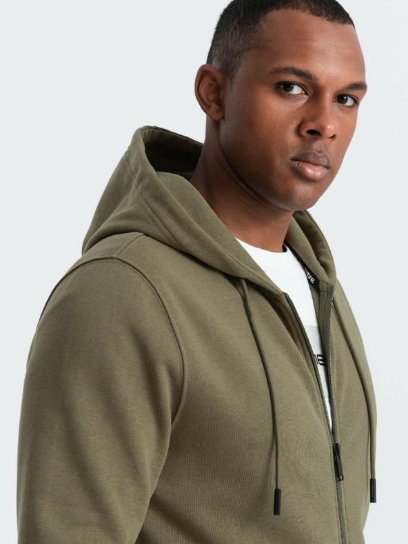 Ombre Clothing Felpa elastica in cotone da uomo BASIC Ombre Clothing