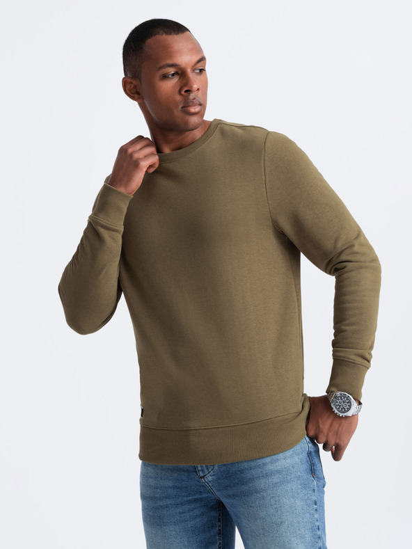 Ombre Clothing Felpa in cotone da uomo BASIC Ombre Clothing