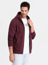 Ombre Clothing Felpa in cotone da uomo BASIC con zip Ombre Clothing