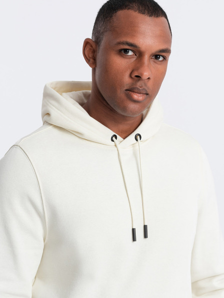 Ombre Clothing Felpa con cappuccio in cotone da uomo BASIC con tasca a marsupio Ombre Clothing