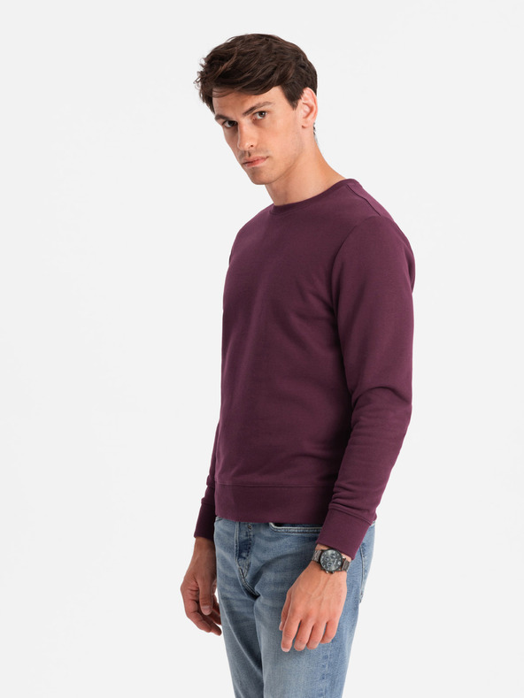 Ombre Clothing Felpa in cotone non imbottita da uomo BASIC Ombre Clothing