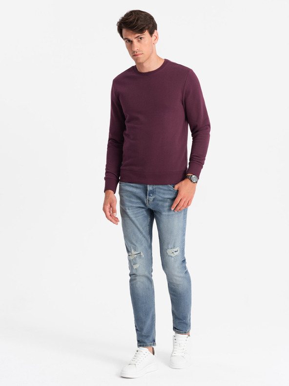 Ombre Clothing Felpa in cotone non imbottita da uomo BASIC Ombre Clothing