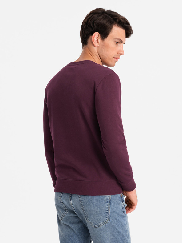 Ombre Clothing Felpa in cotone non imbottita da uomo BASIC Ombre Clothing