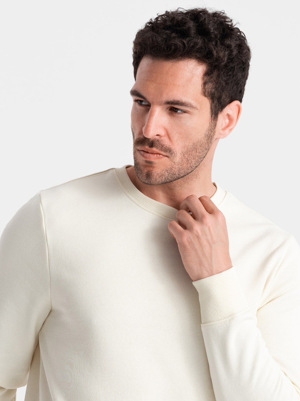 Ombre Clothing Felpa in cotone da uomo BASIC Ombre Clothing