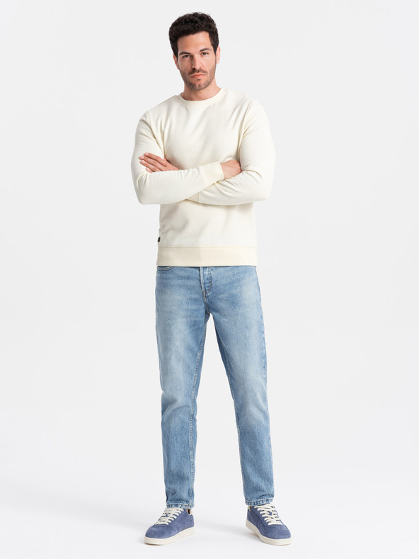 Ombre Clothing Felpa in cotone da uomo BASIC Ombre Clothing