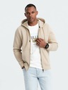 Ombre Clothing Felpa in cotone da uomo BASIC con zip Ombre Clothing