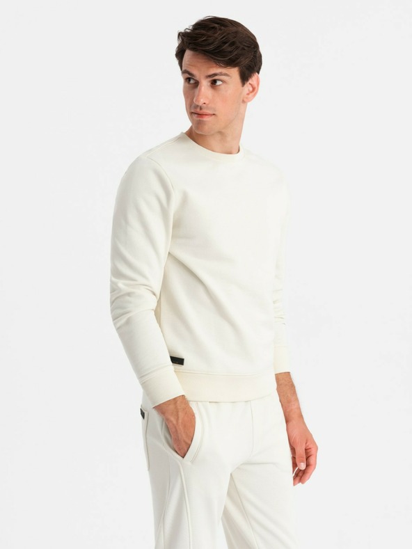 Ombre Clothing Tuta uomo in cotone BASIC crema Ombre Clothing