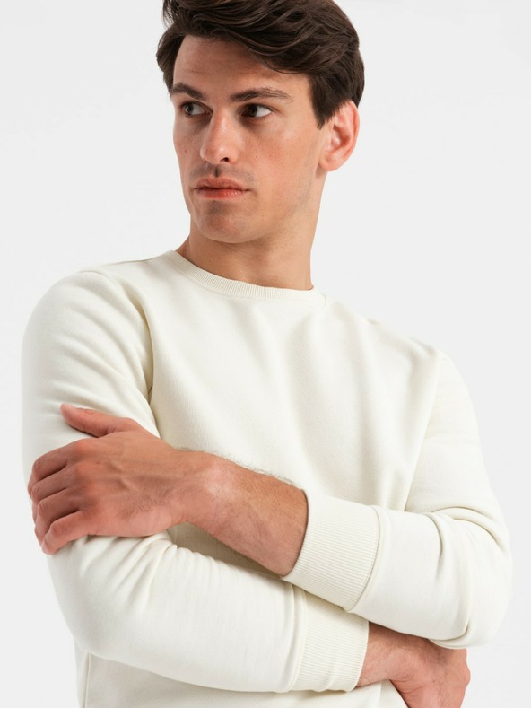 Ombre Clothing Tuta uomo in cotone BASIC crema Ombre Clothing