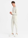 Ombre Clothing Tuta uomo in cotone BASIC crema Ombre Clothing