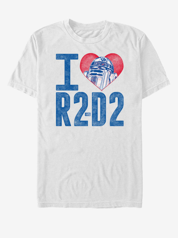ZOOT.Fan Maglietta unisex bianca Star Wars R2D2 Love