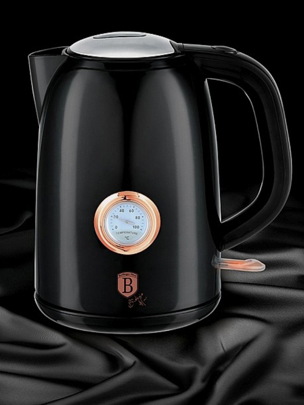Berlingerhaus Bollitore elettrico 1,7 L con termometro Collezione Black Rose BERLINGERHAUS