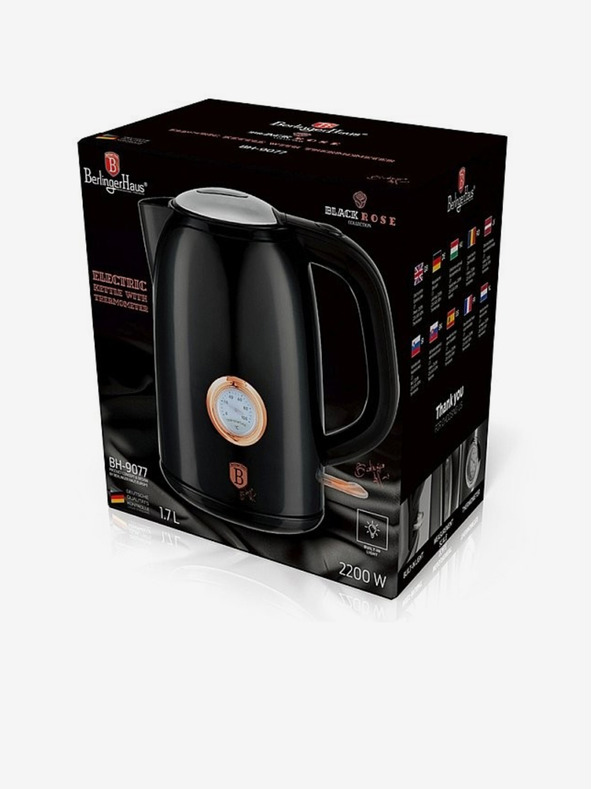 Berlingerhaus Bollitore elettrico 1,7 L con termometro Collezione Black Rose BERLINGERHAUS