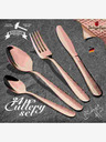 Berlingerhaus Set di posate 24 pezzi in acciaio inox Rosegold Metallic Line II BERLINGERHAUS