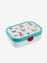Mepal Scatola per la merenda per bambini Mepal Campus Animal Friends turchese e bianca