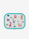 Mepal Scatola per la merenda per bambini Mepal Campus Animal Friends turchese e bianca