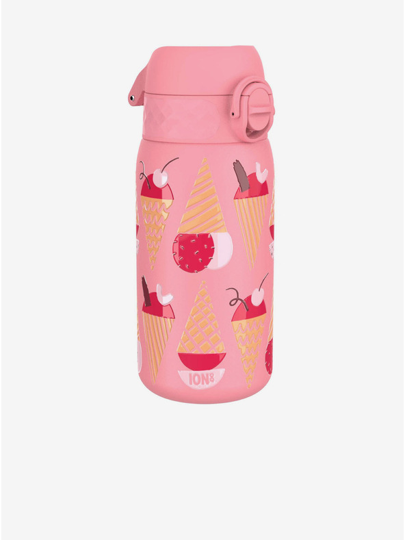 ION8 Bottiglia in acciaio inossidabile rosa a motivi Ion8 Leak Proof Ice Creams (400 ml)