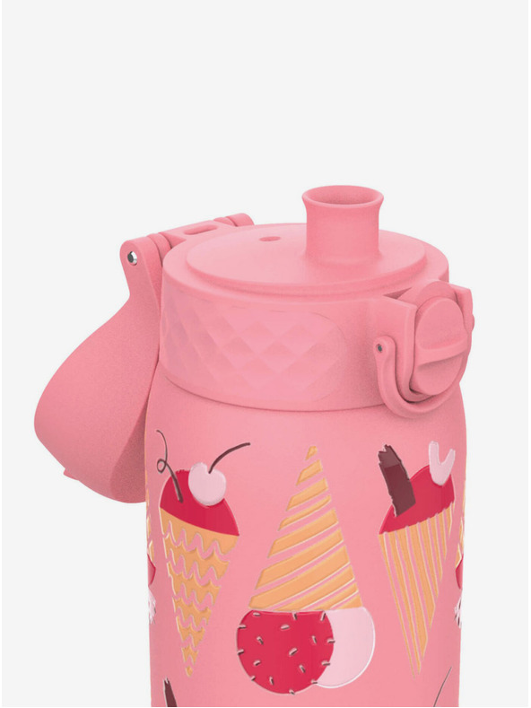 ION8 Bottiglia in acciaio inossidabile rosa a motivi Ion8 Leak Proof Ice Creams (400 ml)