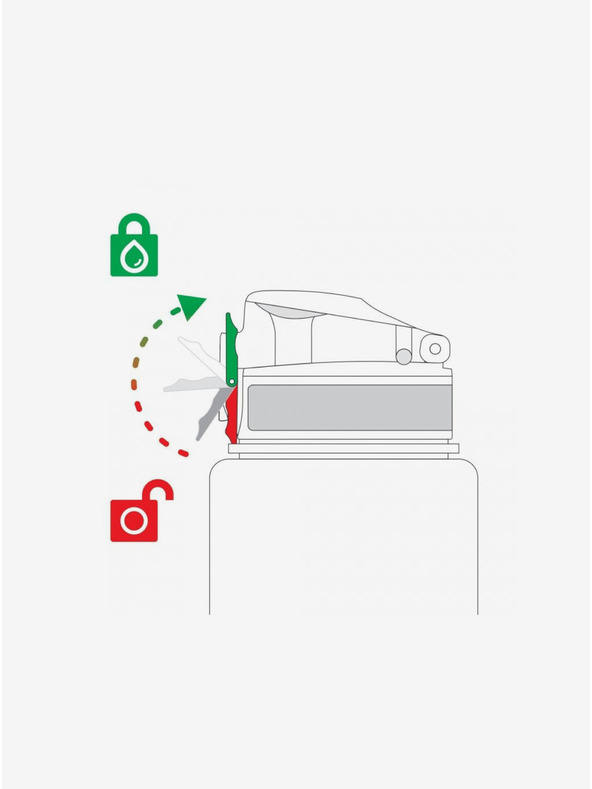ION8 Bottiglia in acciaio inossidabile rosa a motivi Ion8 Leak Proof Ice Creams (400 ml)