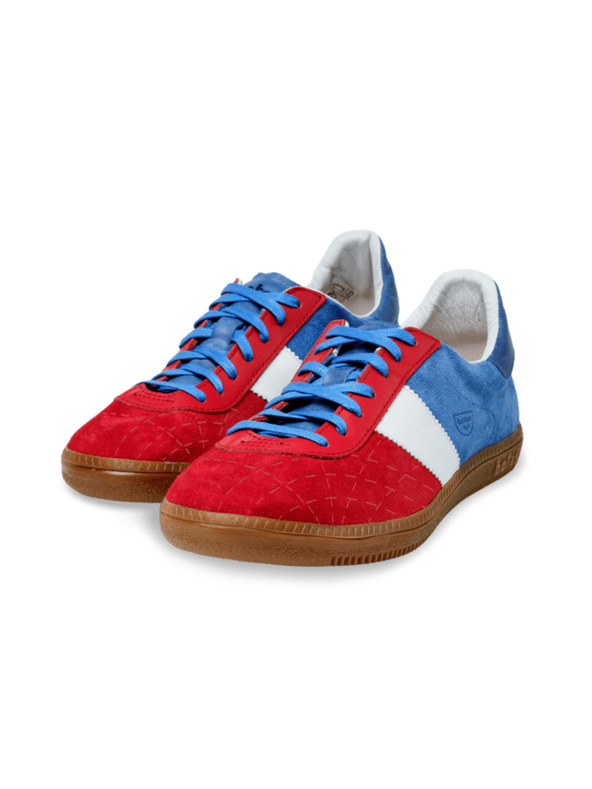 BOTAS *** Sneakers in pelle da donna / scarpe da ginnastica blu-bianche-rosse Botas Spider Tricolor