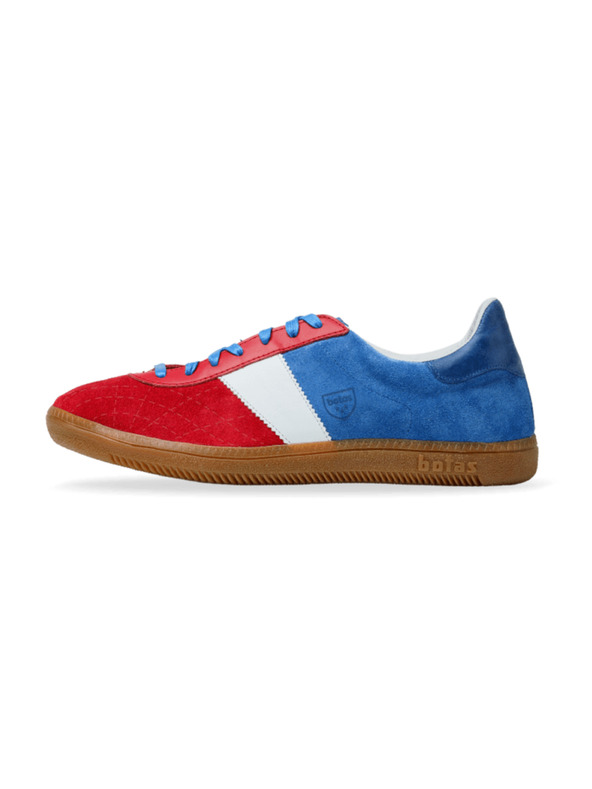 BOTAS *** Sneakers in pelle da donna / scarpe da ginnastica blu-bianche-rosse Botas Spider Tricolor