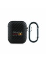 Oracle Red Bull Racing Custodia Red Bull in PU Carbonio per AirPods 1/2 Nero