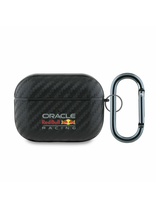 Oracle Red Bull Racing Custodia Red Bull in PU Carbonio per AirPods Pro Nero