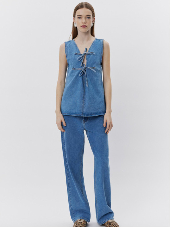 Sofie Schnoor Top in denim da donna blu Sofie Schnoor