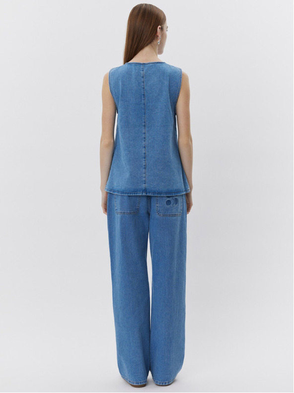 Sofie Schnoor Top in denim da donna blu Sofie Schnoor