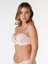 Wonderbra Crema Reggiseno da donna senza spalline in pizzo Wonderbra ULTIMATE LACE STRAPLESS BRA