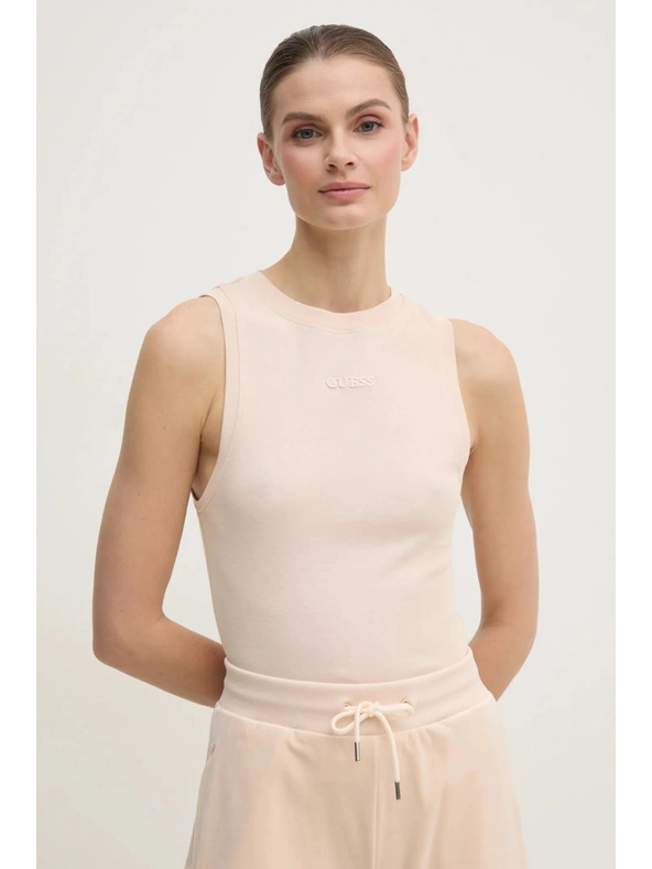 Guess Jeans Blusa senza maniche beige da donna Guess jeans