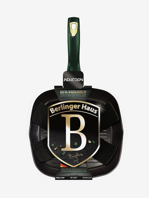 Berlingerhaus Padella con superficie in titanio 28 cm Collezione Smeraldo BERLINGERHAUS