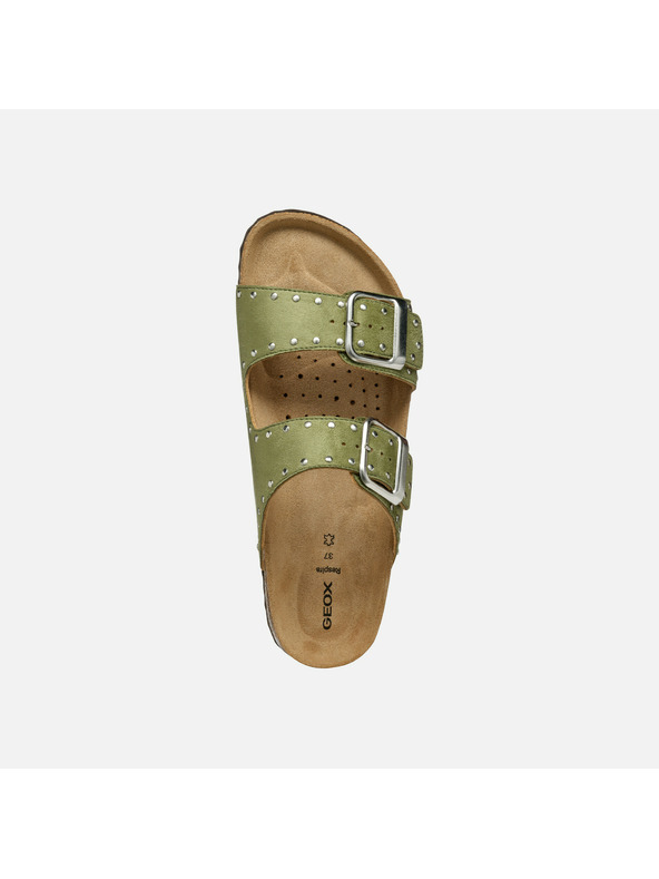 Geox Pantofole verde chiaro da donna Geox Brionia R