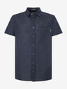 Pepe Jeans Camicia di lino a maniche corte Pepe Jeans blu scuro da uomo