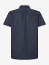 Pepe Jeans Camicia di lino a maniche corte Pepe Jeans blu scuro da uomo