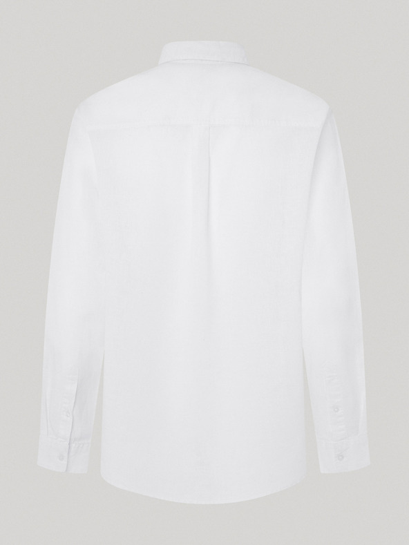 Pepe Jeans Camicia uomo bianca in lino Pepe Jeans