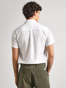 Pepe Jeans Camicia di lino a maniche corte bianca da uomo Pepe Jeans