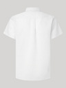 Pepe Jeans Camicia di lino a maniche corte bianca da uomo Pepe Jeans