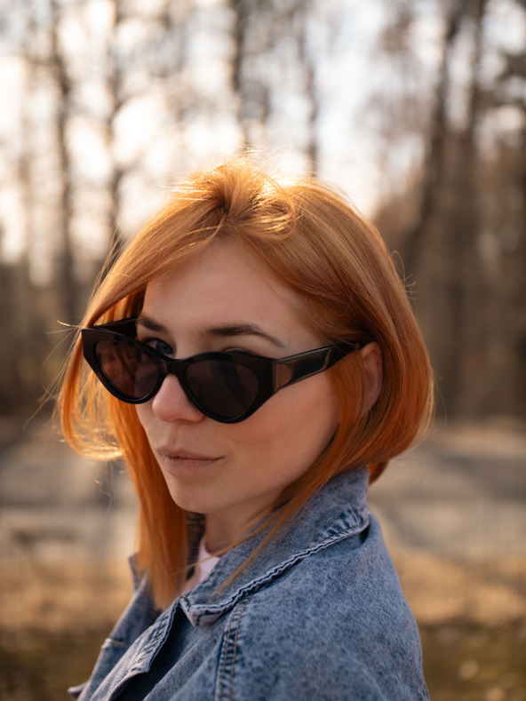 VEYREY VeyRey occhiali da sole cat-eye polarizzati in acetato Zurgug