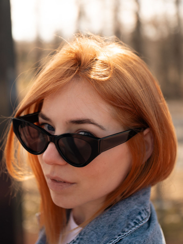 VEYREY VeyRey occhiali da sole cat-eye polarizzati in acetato Zurgug